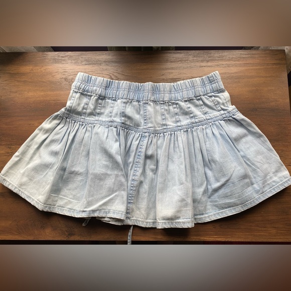 Free People We The Free Roselle Denim Mini Skirt - Picture 5 of 8